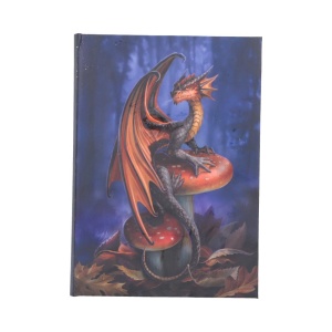 Agenda / Jurnal fantasy cu coperti cartonate, Mushroom Dragon - Anne Stokes, 18 cm