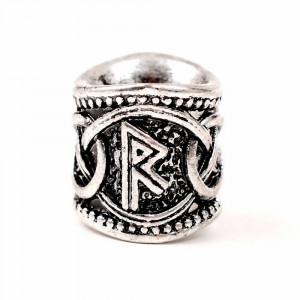 Bijuterie pentru barba/par runa Raido, diametru 0,8 cm
