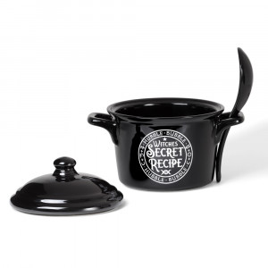 Bol cu capac si lingura Witches Secret Recipe 15 cm - Img 3
