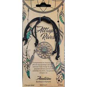 Bratara ajustabila Gardienii Viselor - Dreamcatcher cu Aventurin, talisman pentru Noroc - Img 2