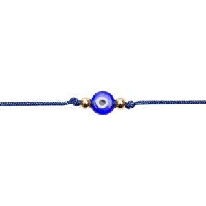 Bratara Textila Ajustabila cu Evil Eye – Blue Magic Eye, Talisman pentru Protectie - Img 2