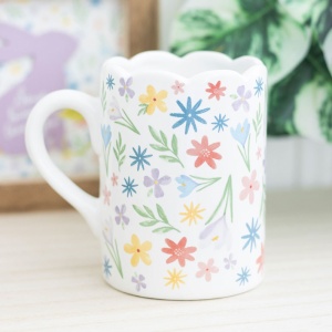 Cana ceramica Spring Floral, capacitate 350 ml - Img 6