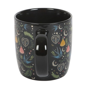 Cana din ceramica Midnight Bloom, capacitate, 350ml - Img 2