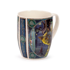 Cana din portelan cu pisici Rusty Cauldron - Lisa Parker 12 cm, 300 ml - Img 8