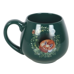 Cana rotunda din ceramica Fawn and Friends - Vulpe, capacitate, 500ml