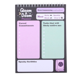 Carnet Planner saptamanal de birou Gloom & Doom - Candy Cauldron, 22,5 cm