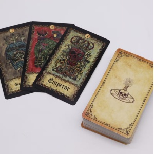 Carti de Tarot Requiem Arcana cu ghid, 78 carti - gotic, schelete si simbolism ocult - Img 3