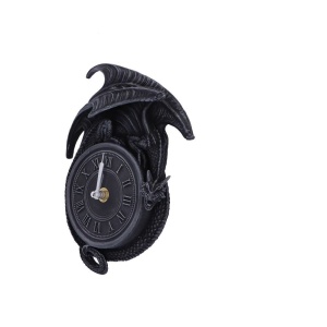 Ceas de perete gotic cu dragon Time to Burn 20.5 cm - Img 2