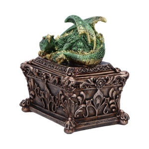 Cutie pentru bijuterii cu dragon Gardianul Comorii, 13 cm - Img 2