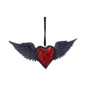 Decoratiune suspendata Black Winged Heart - House of Obscura
