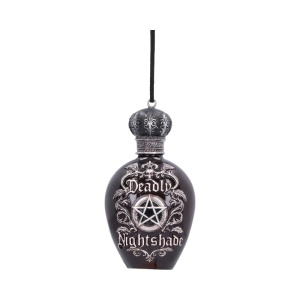 Decoratiune suspendata sticluta de potiuni Deadly Nightshade 9,9 cm - House of Obscura