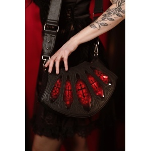 Geanta gotica Dark Romance Bloodveil inspirata de vitralii gotice - Restyle - Img 4