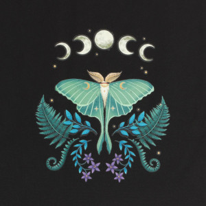 Geanta tote bag Dark Forest - Luna Moth - Img 4