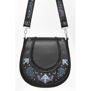 Geantuta de umar din piele ecologica cu broderie Moon Glow - Img 2
