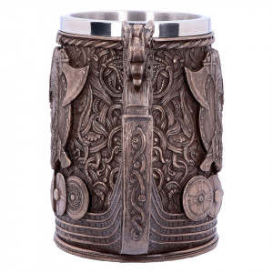 Halba viking Drakkar - bronz 15 cm - Img 4