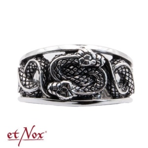 Inel argint Double Snake 1.1cm