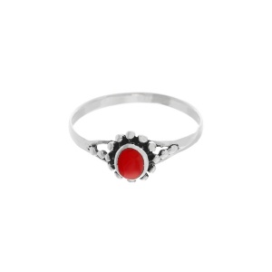 Inel din argint 925 Floare de coral – simbol al energiei si feminitatii naturale