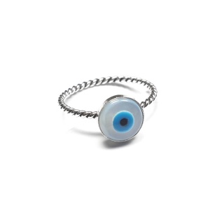 Inel din argint Ochiul Protector (Evil Eye)