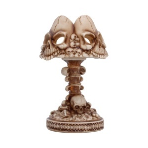 Lampa LED Craniu cu Oase – decor gotic fantasy iluminat, 22.6 cm - Img 4