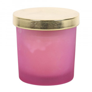 Lumanare cele 7 chakre cu bucatele de Quartz Transparent - Chakra Coroanei (aroma mure) - Img 4