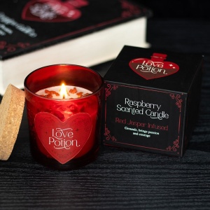 Lumanare cristal Jasp "Love Potion", pentru ritualuri de iubire, 8.4cm