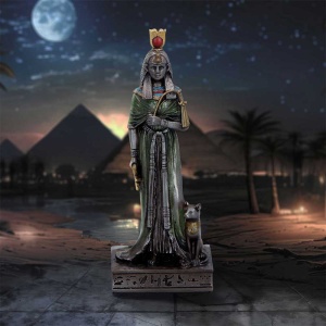 Mini statueta mitologica regina egipteana Nefertari 8.6 cm - Img 2