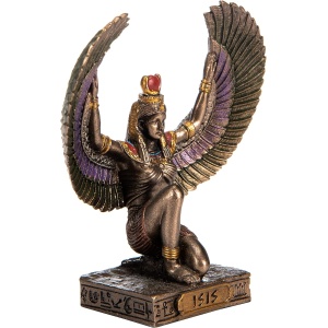 Mini statueta mitologica zeita egipteana Isis 8 cm - Img 2