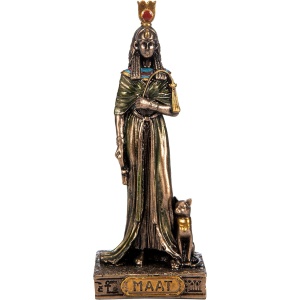Mini statueta mitologica zeita egipteana Maat 9 cm
