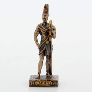 Mini statueta mitologica zeul egiptean Amun 9 cm