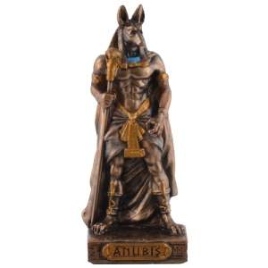Mini statueta mitologica zeul egiptean Anubis 9 cm - Img 2