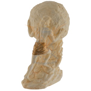Mini statueta rasina cu finisaj alb marmura, mitologia greaca, Sisif si Lupta Eterna - Img 7