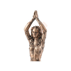 Mini statueta zeita Pamantului Gaia in Lotus 9 cm - Img 3