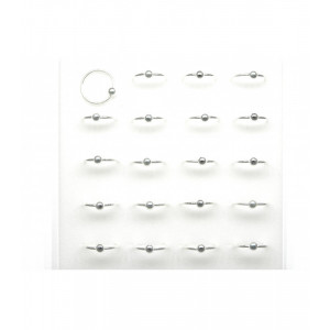 O bucata cercel piercing pentru nas din argint Biluta 8 X 1mm