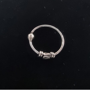 Cercel piercing pentru nas din argint Biluta Aro Bali Origine Spania. Dimensiune: ca.10 mm 