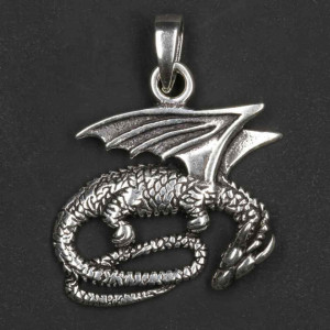 Pandantiv argint Dragon 3.5cm