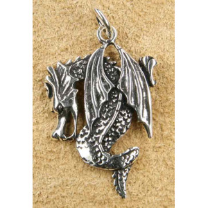 Pandantiv argint Dragon Mistic, 3.9 cm - Img 2