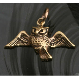 Pandantiv bronz Bufnita 2.5cm