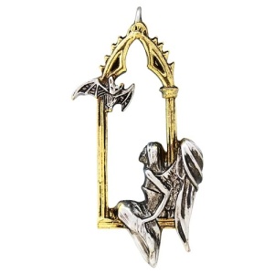 Pandantiv cu lantisor Briar Angels & Fairies - Ingerul Viziunii, 5.5 cm