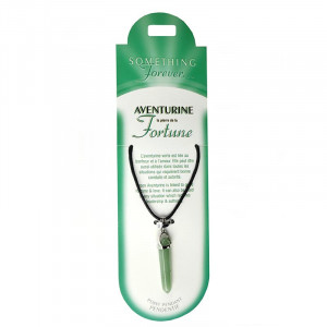 Pandantiv hexagonal cu varf piatra semipretioasa, Aventurin, talisman pentru Noroc