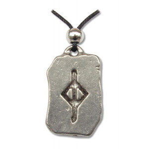 Pandantiv runa Jera, talisman pentru justitie si dreptate 2.5cm