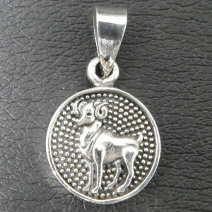 Pandantiv talisman argint semn zodiacal Berbec - Img 1
