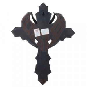 Placheta de perete Cruce Baphomet 36 cm - Img 2