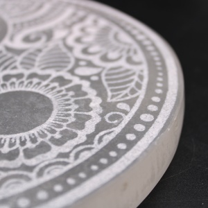 Platou din selenit 18 cm - Yin Yang - Img 3