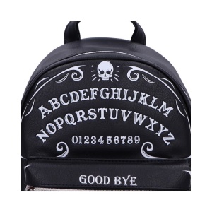 Rucsac mic negru din piele ecologica Ouija Spirit Board 28cm - Img 3