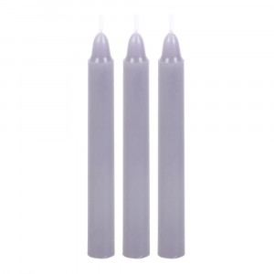Set 12 lumanari violet pentru ritualuri Antistres, 10x1 cm - Img 2
