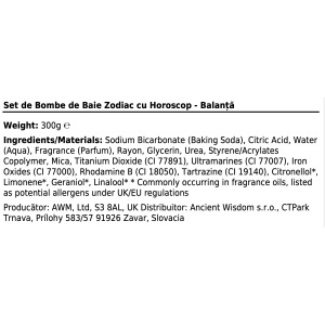Set 2 bombe de baie artizanale cu mesaj ascuns Zodiac - Balanta - Img 5