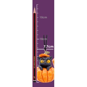 Set 2 decoratiuni suspendate Halloween Pumpkin and Patch 7,7 cm - Whisper Wood - Img 8