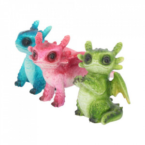 Set 3 statuete Puisori de dragoni 6.5 cm - Img 2