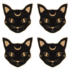 Set 4 coastere Pisica Mistica 11.5cm - Img 2