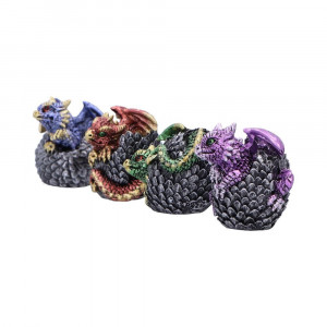 Set 4 statuete dragonei - Eggling Hoard 5 cm - Img 2